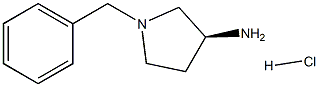 (S)-(-)-1-Benzyl-3-aminopyrrolidine HCl 化学構造式