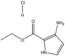 3-氨基-1H-吡咯-2-羧酸乙酯盐酸盐,,结构式