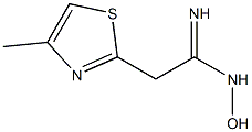 N-Hydroxy-2-(4-methyl-thiazol-2-yl)acetimidamide Structure