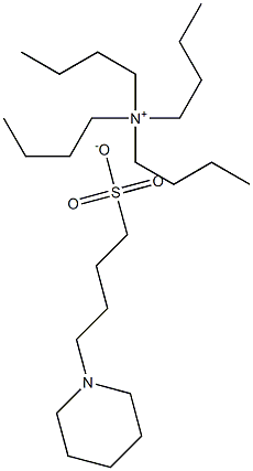 Tetrabutylammonium 4-(n-piperidinyl)butane sulfonate 化学構造式