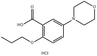 5-Morpholin-4-yl-2-propoxy-benzoic acidhydrochloride Structure