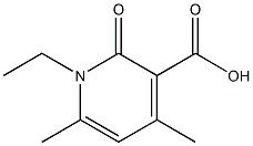 1-Ethyl-4,6-dimethyl-2-oxo-1,2-dihydro-pyridine-3-carboxylic acid 结构式