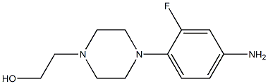 2-[4-(4-Amino-2-fluorophenyl)-1-piperazinyl]-1-ethanol