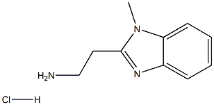 2-(1-Methyl-1H-benzoimidazol-2-yl)-ethylaminehydrochloride 结构式