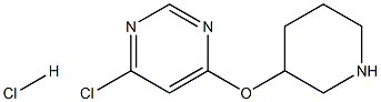 6-Chloro-4-pyrimidinyl 3-piperidinyl etherhydrochloride Structure