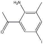 1-(2-Amino-5-iodo-3-methylphenyl)-1-ethanone 结构式