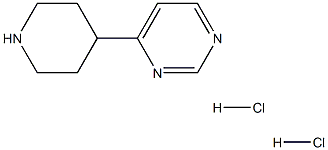 4-Piperidin-4-yl-pyrimidine dihydrochloride Struktur