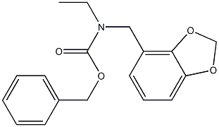 benzyl (benzo[d][1,3]dioxol-4-ylmethyl)(ethyl)carbamate,,结构式