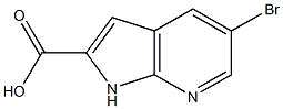 5-Bromo-7-Azaindole-2-carboxylic acid,,结构式