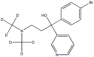 a-(4-Bromophenyl)-a-[2-(dimethyl-d6-amino)ethyl]-3-pyridinemethanol Struktur
