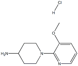 4-Amino-1-(3-methoxy-2-pyridyl)piperidine hydrochloride Structure
