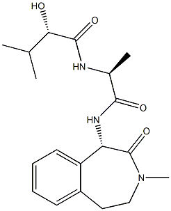 (S)-2-Hydroxy-3-methyl-N-((S)-1-((S)-3-methyl-2-oxo-2,3,4,5-tetrahydro-1H-benzo[d]azepin-1-ylamino)-1-oxopropan-2-yl)butanamide|