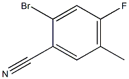 2-溴-4-氟-5-甲基苯腈,,结构式