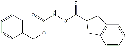 CBZ-N-2-氨基-2,3-二氢茚基乙酸 结构式