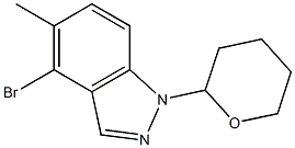 4-bromo-1-(tetrahydro-2H-pyran-2-yl)-5-methyl-1H-indazole Structure