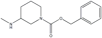 Benzyl 3-(methylamino)piperidine-1-carboxylate,,结构式