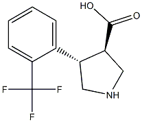 (3R,4S)-4-(2-(三氟甲基)苯基)吡咯烷-3-羧酸