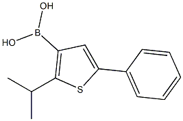 2-isopropyl-5-phenylthiophene-3-boronic acid 化学構造式