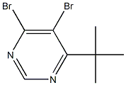 4,5-Dibromo-6-tert-butylpyrimidine,,结构式