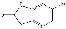 6-Bromo-1,3-dihydro-pyrrolo[3,2-b]pyridin-2-one,,结构式