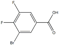 3-bromo-4,5-dilfluorobenzoic acid Struktur