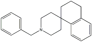 1'-benzyl-3,4-dihydro-2H-spiro[naphthalene-1,4'-piperidine] 结构式