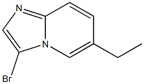 3-溴-6-乙基咪唑并[1,2-A]吡啶,,结构式