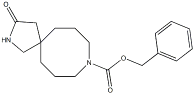 benzyl 3-oxo-2,9-diazaspiro[4.7]dodecane-9-carboxylate Struktur