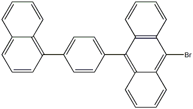 10-bromo-9-(4-(naphthalen-1-yl)phenyl)anthracene Structure