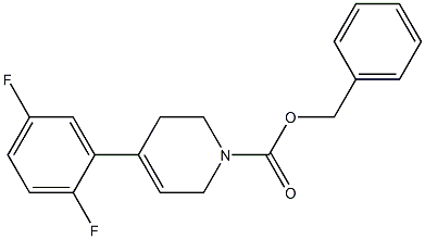 benzyl 4-(2,5-difluorophenyl)-5,6-dihydropyridine-1(2H)-carboxylate Struktur