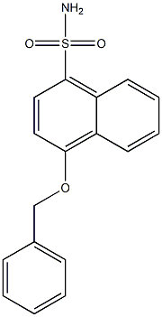 4-(benzyloxy)naphthalene-1-sulfonamide Struktur