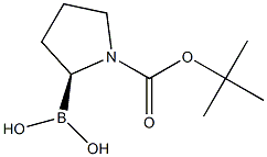 N-Boc-pyrrolidin-2-(S)-ylboronic acid 化学構造式