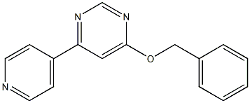 4-(benzyloxy)-6-(pyridin-4-yl)pyrimidine Struktur