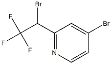 4-bromo-2-(1-bromo-2,2,2-trifluoroethyl)pyridine Struktur