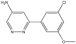 6-(3-chloro-5-methoxyphenyl)
pyridazin-4-amine 化学構造式