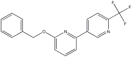 6-(benzyloxy)-6'-(trifluoromethyl)-2,3'-bipyridine Struktur