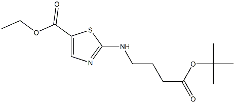 ethyl 2-(3-(tert-butoxycarbonyl)propylamino)thiazole-5-carboxylate Structure