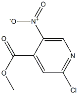 methyl 2-chloro-5-nitroisonicotinate Structure