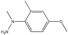 1-(4-methoxy-2-methylphenyl)-1-methylhydrazine Struktur