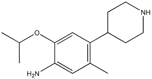 2-isopropoxy-5-methyl-4-piperidin-4-ylaniline Struktur