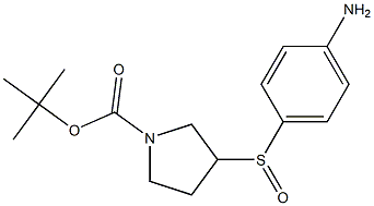 3-(4-Amino-benzenesulfinyl)-pyrrolidine-1-carboxylic acid tert-butyl ester Struktur