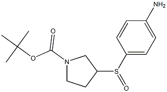 3-(4-Amino-benzenesulfinyl)-pyrrolidine-1-carboxylic acid tert-butyl ester Structure