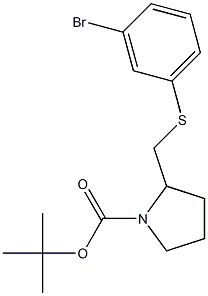 2-(3-Bromo-phenylsulfanylmethyl)-pyrrolidine-1-carboxylic acid tert-butyl ester