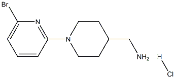 (6'-Bromo-3,4,5,6-tetrahydro-2H-[1,2']bipyridinyl-4-yl)-methyl-amine hydrochloride Structure