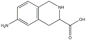 6-amino-1,2,3,4-tetrahydroisoquinoline-3-carboxylic acid 结构式