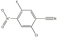 2-chloro-5-fluoro-4-nitrobenzonitrile 化学構造式