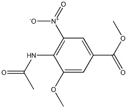 methyl 4-acetamido-3-methoxy-5-nitrobenzoate 结构式