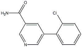 5-(2-chlorophenyl)pyridine-3-carboxamide 化学構造式