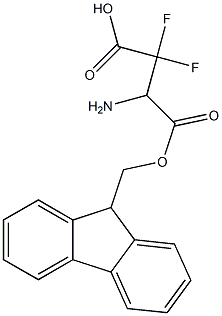 Fmoc-3-amino-2,2-difluoro-propionic acid Structure