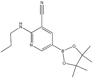 5-(4,4,5,5-tetramethyl-1,3,2-dioxaborolan-2-yl)-2-(propylamino)pyridine-3-carbonitrile|